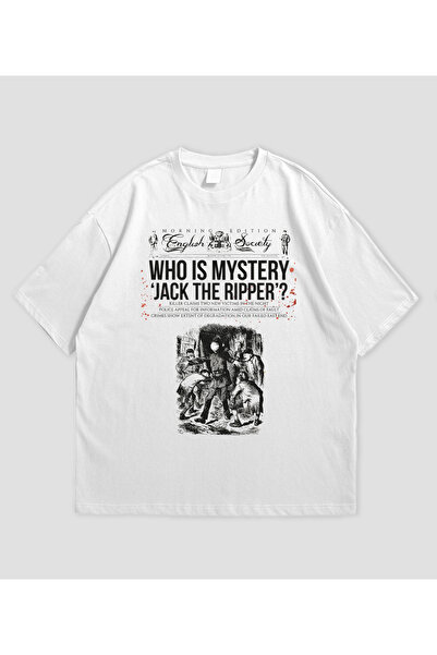 SVART WEAR تي شيرت جاك ذا ريبير مطبوع قصة فضفاضة للجنسين