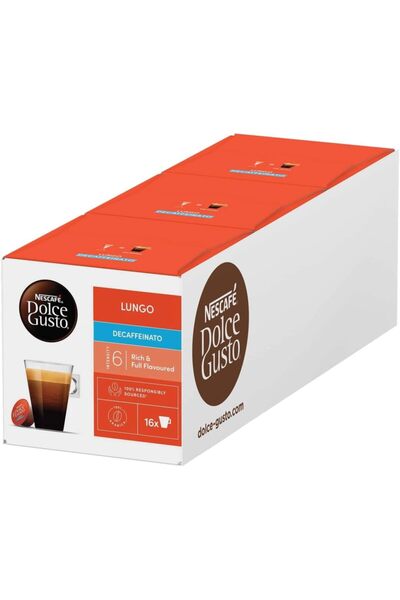 Nescafé Dolce Gusto نسكافيه كبسولات قهوة لونجو منزوعة الكافيين من دولتشي جوست...