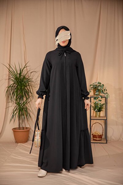 Nissra Ankanoor Ruched Detail Flared Robe with Side Folds Anka265123