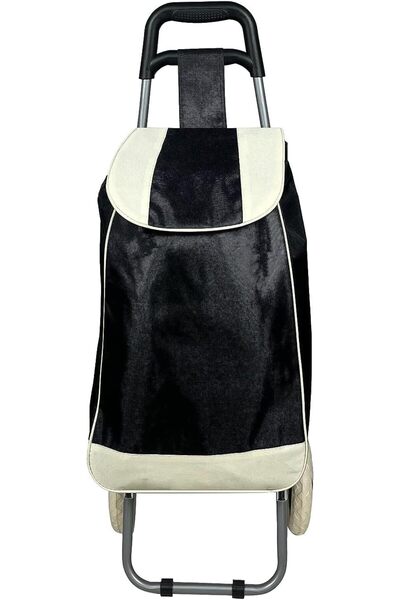 Generic حقيبة تسوق قابلة للطي والحمل مزودة بعجلات