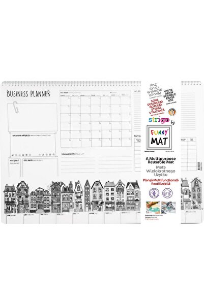 Funny Mat PLANȘĂ REUTILIZABILĂ 68X48 cm + CADOU SET INSTRUMENTE DE COLORAT