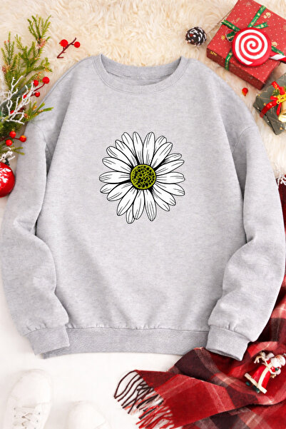 Pink Sky Unisex supradimensionat Bumbac cu imprimeu Swea tricou Design cu tra...