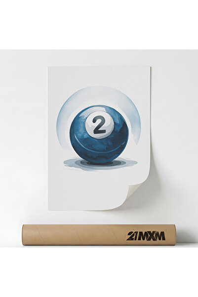 21mxm Poster 'Biliard Nr 2' Pe Panza Mata – Design Minimalist, A4 (21 x 29.7 ...