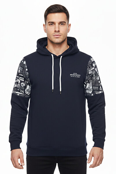 Teverler Kapüşonlu Erkek Sweatshirt 416L