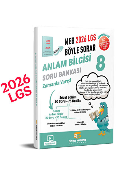 Efsane Yayınları 8.Sınıf Sinan Kuzucu LGS Anlam Bilgisi Soru Bankası / Zamanl...