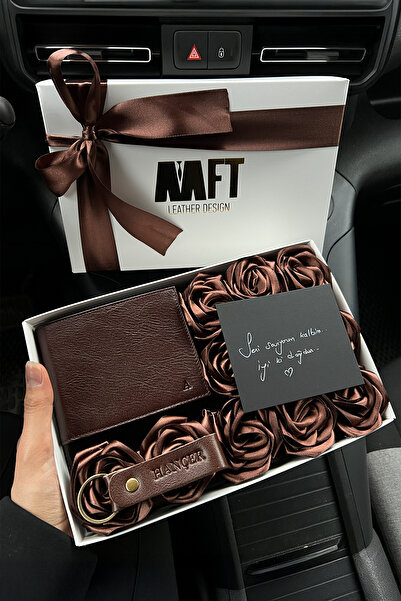 MFT Leather Design Bond/Rose Box Set - Coffee |   Rs00006