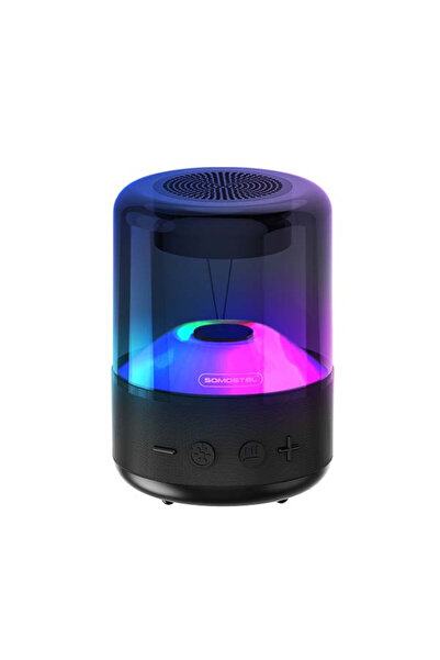 zola Boxă Bluetooth portabilă, sunet stereo BT5.0, LED, iluminare curcubeu, d...