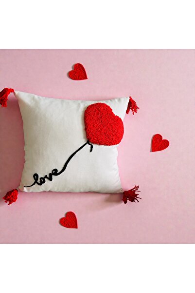 ozdesendesign غطاء وسادة على شكل قلب