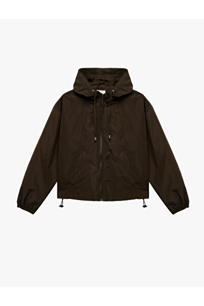 Koton με κουκούλα Μακρυμάνικο μπουφάν με λεπτομέρεια τσέπης, άνετη εφαρμογή κ...