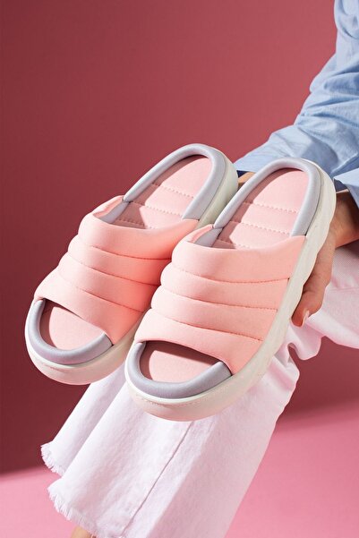 FUGA MODA Avenza Pudra Ultra Light Cloud Sole Padded Tape Slippers - Copy