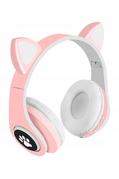 zola Wireless headphones, kitten with ears, for children, pink