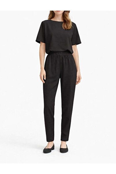 Yena Tekstil Cotton Trousers with Narrow Legs