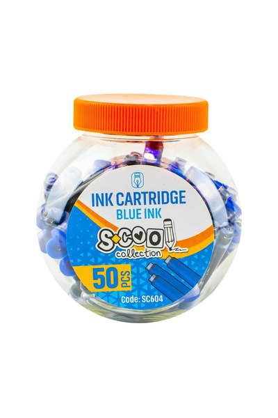 OEM Blue ink cartridges, 50 pcs/jar