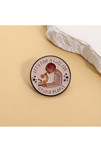 darko Mikrobiyoloji Laboratuvar Bilim Kadını Broş Bilimkadını Bakteri Biyoloj...