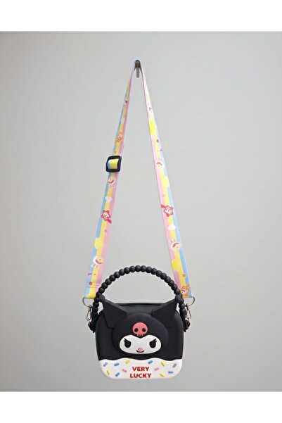 Takıcım Pırıltı Ayarlanabilir Askılı Silinebilir Silikon Sanrio Kuromi Kız Ço...