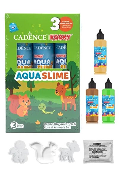 Cadence Boya Kooky Aqua Slime Forest Animals Set DIY Magic Water Game 3X90Ml