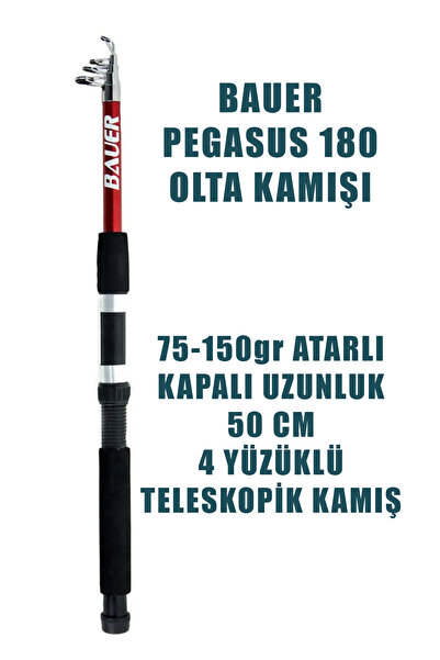 ALASTOR Pegasus Olta Kamışı Teleskopik Olta Kamışı 75-150 Atarlı