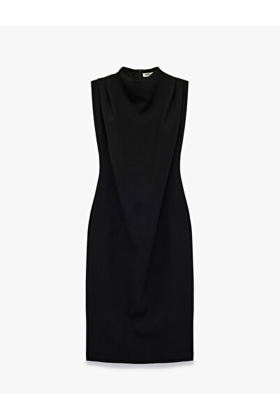 Koton guler ridicat Rochie lungă din crep, fără mâneci