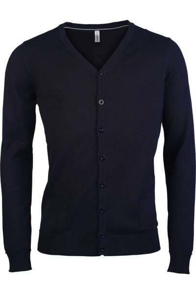 Kariban Men's cardigan, 100% cotton, by