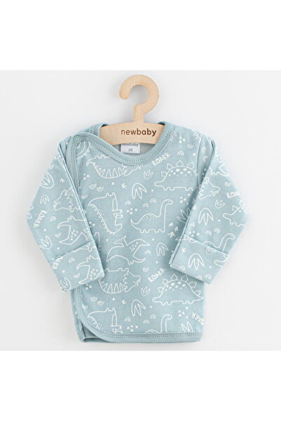 NEWBABY Salopetă pentru bebeluși New Baby Classic II, cu dinozauri, mentă, mă...