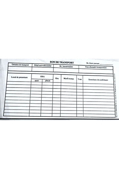 DanyCris Shipping Note 1/3 A4