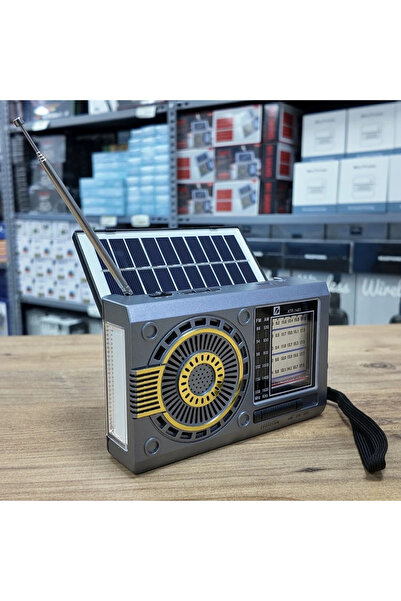 Yenimiyeni Güneş Enerjili Fenerli Nostaljik Radyo Usb Sd Bluetooth Solar Radyo