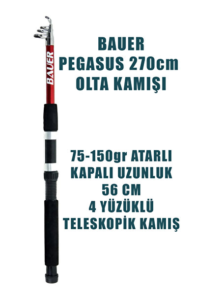 ALASTOR Pegasus Olta Kamışı Teleskopik Olta Kamışı 75-150 Atarlı