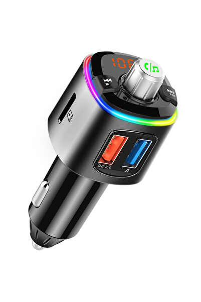 gemevo Modulator FM Gemevo® Bluetooth 5.0 cu incarcator auto Quick Charge 3.0...