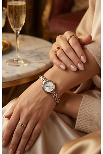 LOOKUP NEW Women's Wristwatch Minimal Gold and Silver Mix Color Water Resistant