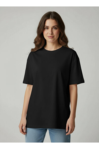 LYVEAN Crew Neck Oversized Short Sleeve Tshirt