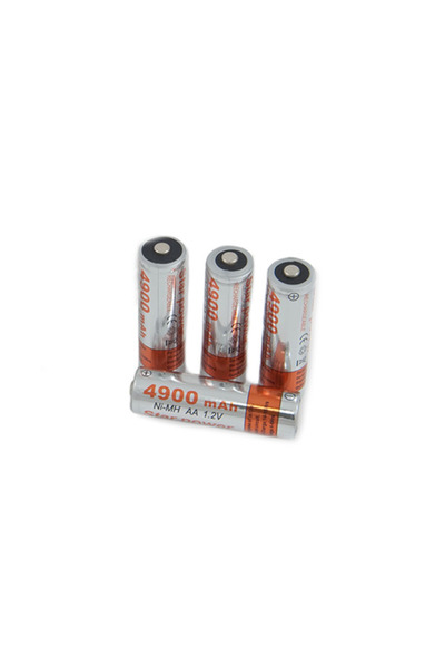 zola Set of 4 AA NI-MH batteries, 4900 mAh, transparent storage box