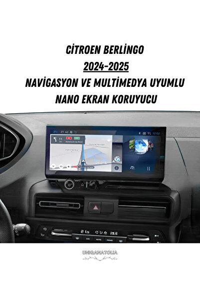 UniqAnatolia Citroen Berlingo 2024-2025 Navigation and Multimedia Nano Screen...