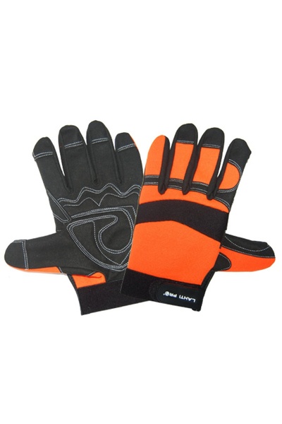 Lahti Pro EXTRA VISIBLE SPANDEX GLOVE WITH PADDED PALM - (9)
