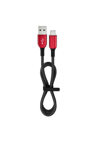 Skygo 15 Watt 3A Usb-A To Type-C 1.2M Hızlı Şarj Kablosu Kırmızı FC36