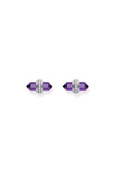 Thomas Sabo H 2281-643-13 Silver stud earrings w. violet onyx