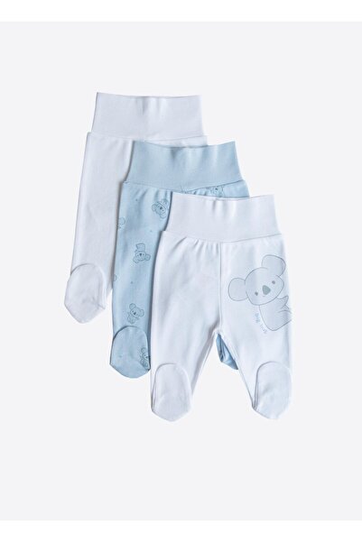 kitikate Organic Cute Koala 3-Piece Booties Pants Blue