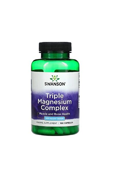 SWANSON Complex triplu de magneziu 400 mg 100 capsule -