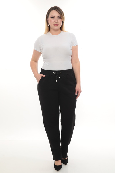 QRUVAZE Plus Size 3-Thread Pants
