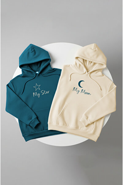 EVIus My Star My Moon Lover Combination Hooded Sweatshirt
