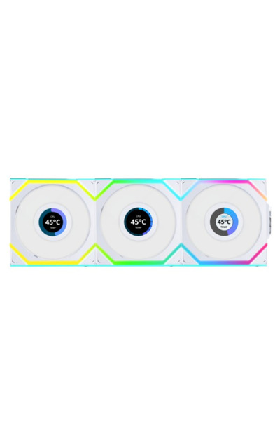 Lian Li UNI Fan SL LCD 120 (12SLLCD1W3W) Triple Pack