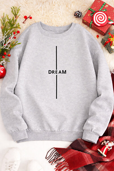 Pink Sky Swea tricou 1 DREAM, unisex, supradimensionat, din bumbac, imprimat