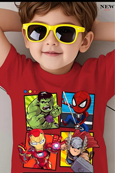 New Shine تي شيرت للأطفال مطبوع عليه 100 سوبر دايز للجنسين