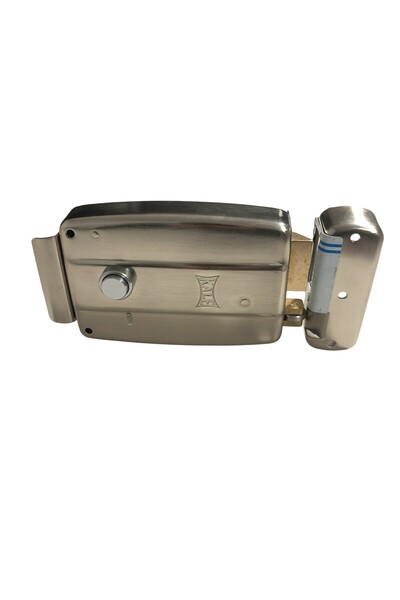 KALE 157EL ELEKTRİKLİ TİRAJLI DEMİR KAPI KİLİDİ NİKEL