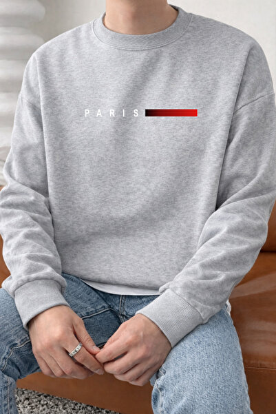 Pink Sky Hanorac unisex supradimensionat din bumbac imprimat tricou 1 PARIS