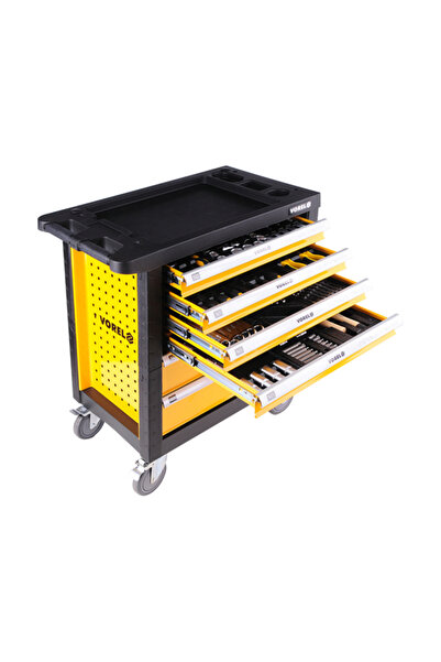 Vorel Dulap de scule complet cu 6 sertare, 177 de piese