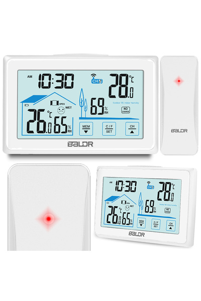 Other Stație meteo BD-910 albă cu afișaj