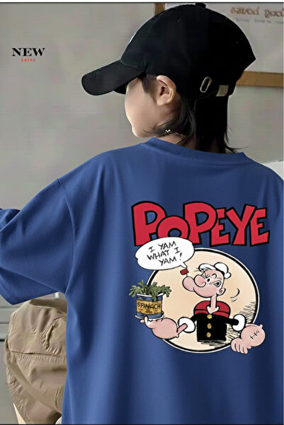 New Shine تي شيرت للأطفال مطبوع عليه بوباي للجنسين