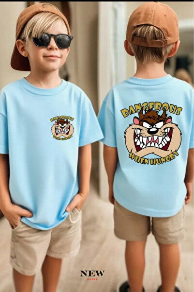 New Shine ОПАСНА ПЕЧАТНА УНИСЕКС ДЕТСКА ТЕНИСКА