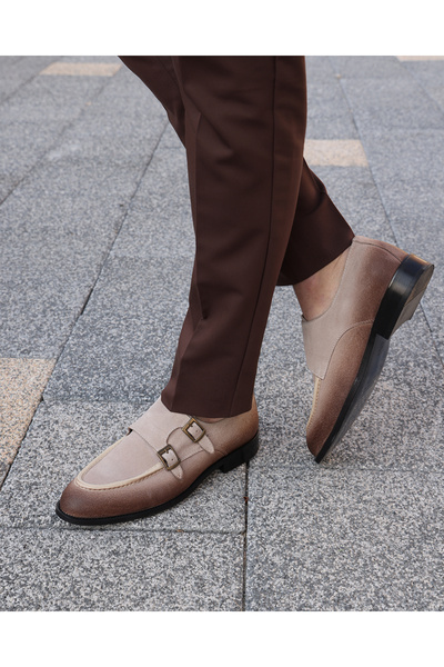 Avni Ceylan Men's Heritage Buckle Jurdan Sole Classic Shoes