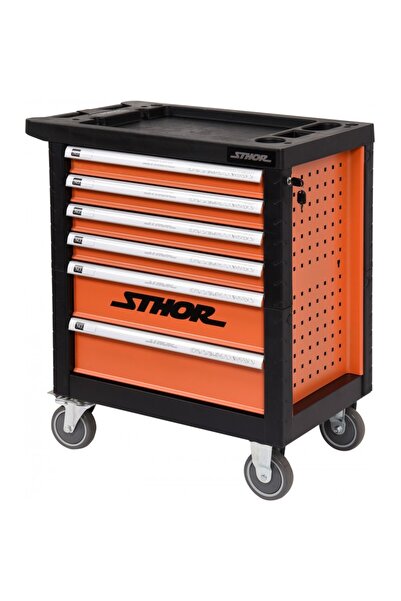 Sthor Dulap de scule profesional cu 6 sertare, echipat cu 302 piese